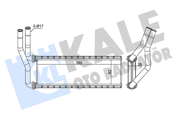 Mitsubishi Canter Kalorifer Radyatörü Radyatör Fuso Euro OEM MK583351 Mitsubishi Canter Kalorifer Radyatörü Radyatör Fuso Euro OEM MK583351